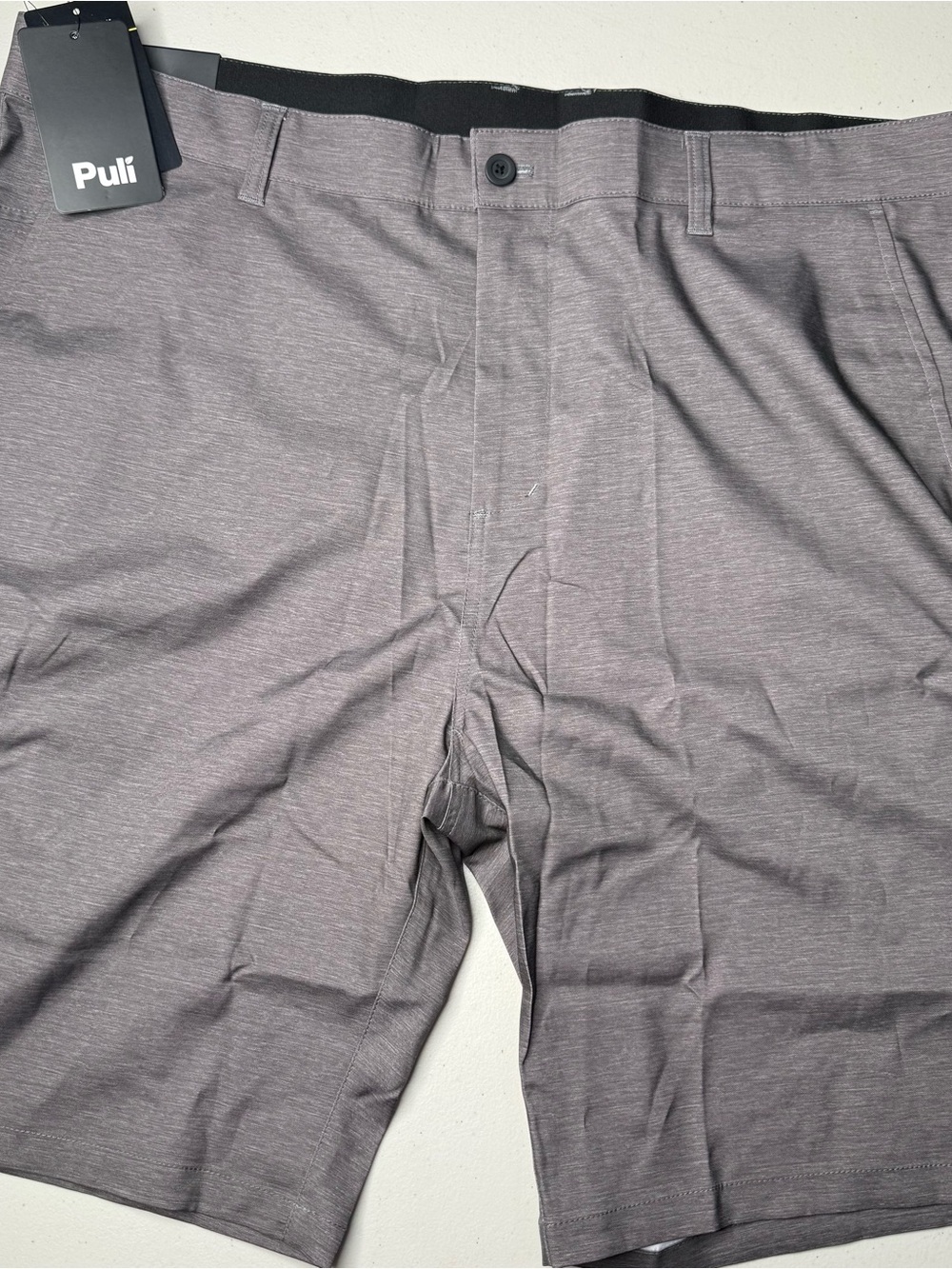 NWT Puli Men’s Golf Shorts Size 42 Gray Stretch Quick Dry Performance Cargo